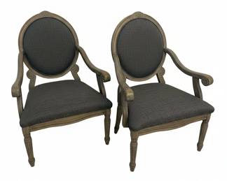 Pair of French Louis XVI Style Armchairs