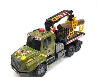 Logging Truck with Tree Trunks