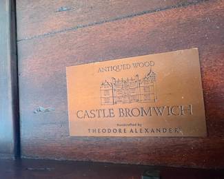 Theodore Alexander Castle Bromwich Antiqued Wood Side Table third image