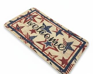 Patriotic Welcome Doormat