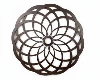 Large Metal Seed of Life Wall Art Sculpture