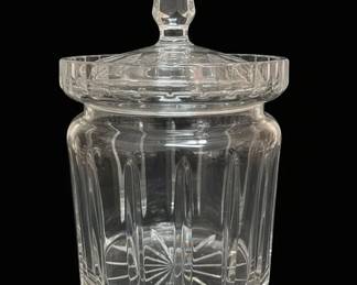 Glass Biscuit Barrel with Lid
