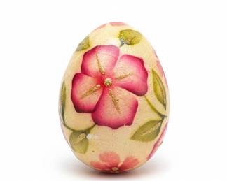 Decorative Floral Easter Egg