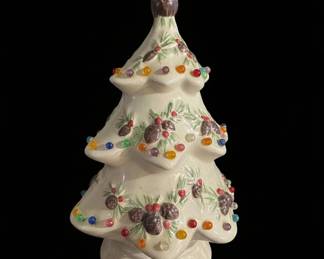 Vintage Ceramic LightUp Christmas Tree