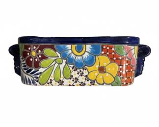 HandPainted Talavera Rectangular Planter Pot
