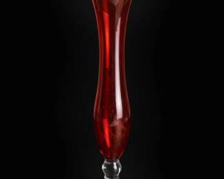 Amberina Glass Bud Vase