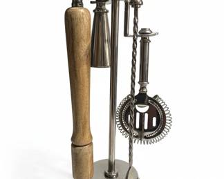 Pottery Barn QC Bar Tool Set with Stand