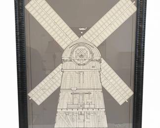Architectural Blueprint of a Beebee Windmill