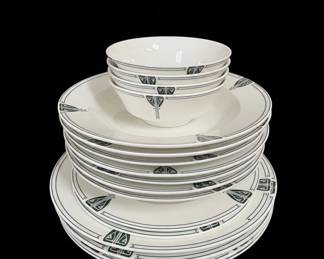 Dard Hunter Studios Bone China Dinnerware Set