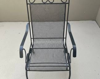 Wrought Iron Patio Chairs and Side Tables
