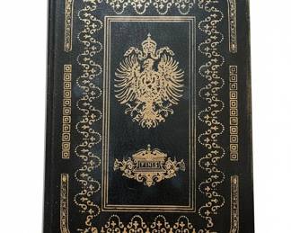 Decorative Box for War and Peace by Leo Tolstoy, Imperial Russian Motif, FINS Label