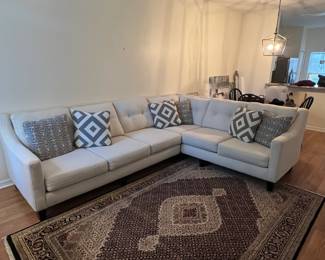 Fusion Furniture Inc. B Sugarshack Glacier Piece Sectional Sofa