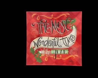 The Most Wonderful Time of the Year Christmas Serving Platter