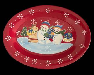 Studio Nova KT Festive Frosty Oval Platter