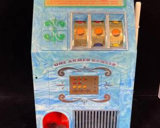 Vintage Medley One Armed Banker 10 Cent Slot Machine