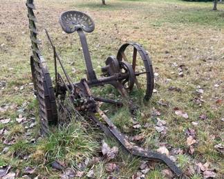 Amazing Yard Art #2! Vintage Horse Drawn Farm Implement