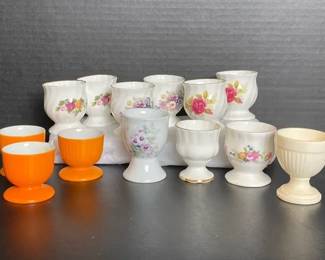 Various assortment of Porcelain Egg Cups (13)