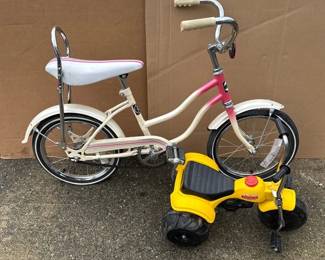 Children’s TOMY Chubby Chopper & 1983 KIA Girls Bicycle