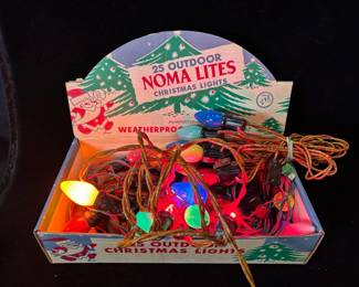 3 Working Strings of Large Glass Vintage NOMA Christmas Lights