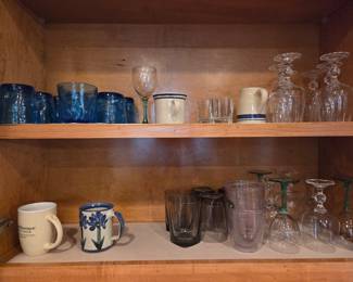 Blue Glassware
