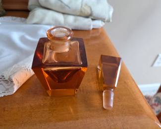 3 Vintage Perfume Bottle