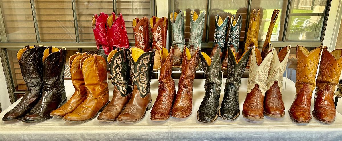 Large selection of Men’s western boots by Lucchese and Old West