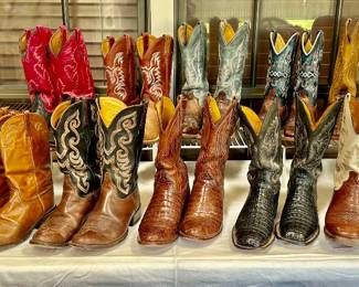Large selection of Men’s western boots by Lucchese and Old West