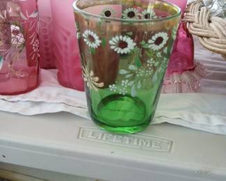 Victorian painted glass