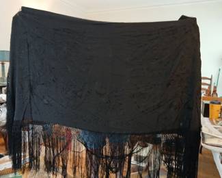 Silk embroidery piano scarf