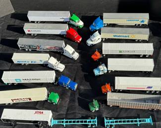 AWESOME 1/87TH SCALE DIECAST TRACTORS AND TRAILERS