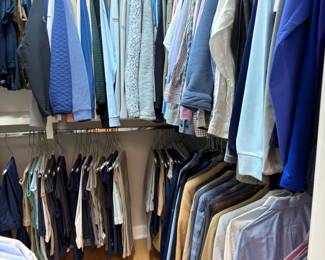 Men's dress shirts and sweaters