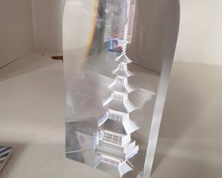 Decorative glass cloche dome display