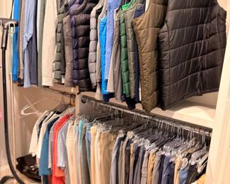Men's casual shirts, vests, and jackets
