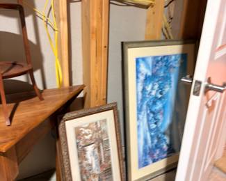 Assorted framed artwork and prints