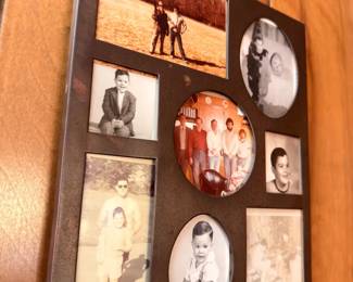Multi-opening collage picture frame, wall decor
