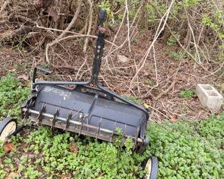Vintage push reel lawn mower