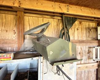 Vintage metal coal scuttle grain scoop