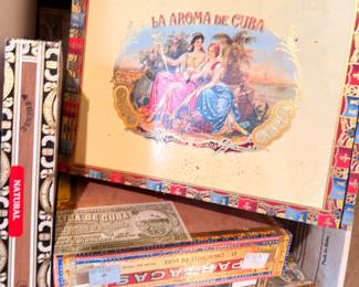 La Aroma de Cuba cigar box vintage collectible