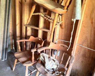 Vintage farm tools and rustic barn finds lot