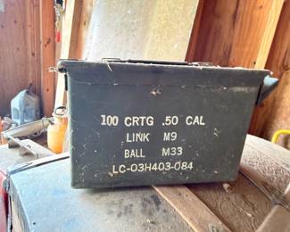 Military .50 cal ammo can M33 surplus