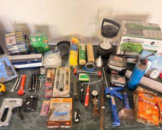 Assorted hand tools, pliers, wrenches, and hardware lot