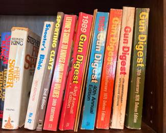 Gun Digest books, Shooter's Bible, Stephen King, hunting books