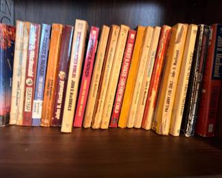 Vintage paperback books, westerns, fiction lot