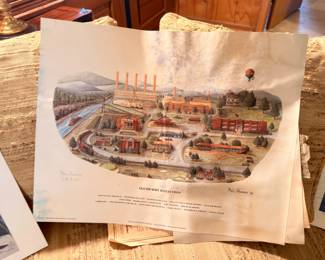Signed print of historic Tennessee building