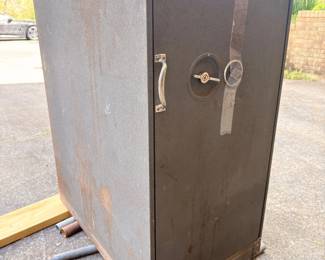 Mosler heavy steel fireproof safe with combination lock