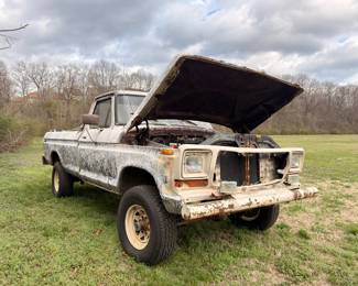 Vintage 1970s Ford F-series pickup truck, project vehicle