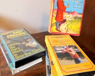 Vintage children's books, Robin Hood, VHS tapes