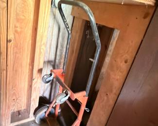 Hand truck dolly heavy duty orange
