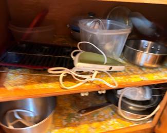 Pots, pans, and assorted cookware