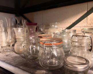 Mason jars canning jars glass containers lot